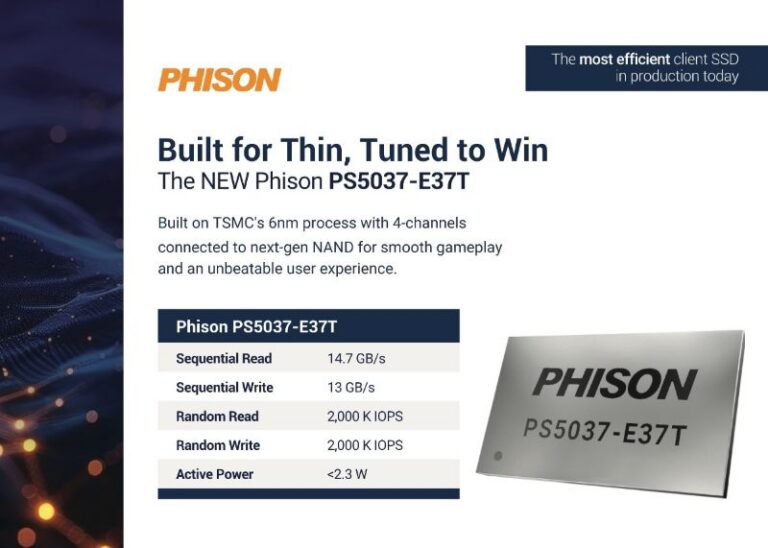 CES 2026: Meet Phison’s New PCIe 5.0 Controllers src 151h8jy featured